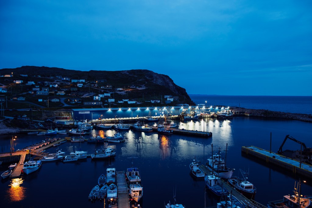 Quinlan Bay de Verde plant panoramic nighttime shot